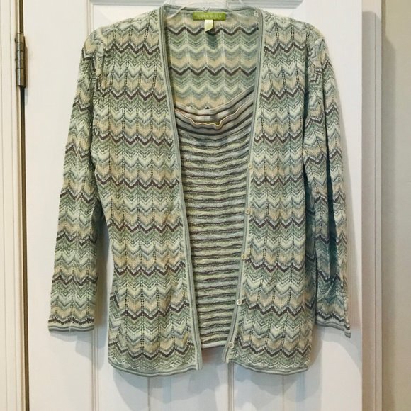 Sigrid Olsen Tops - SIGRID OLSEN tank and sweater